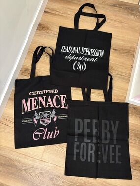 3 New Pebby Forevee Tote Bags